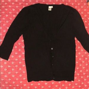 Black cardigan